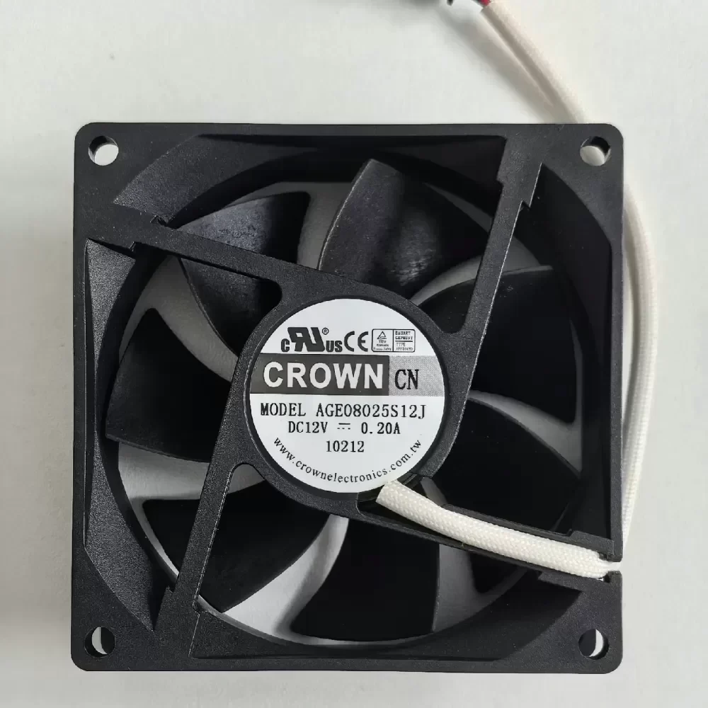 AGE08025S12J CROWN 8025/12V silent cooling fan