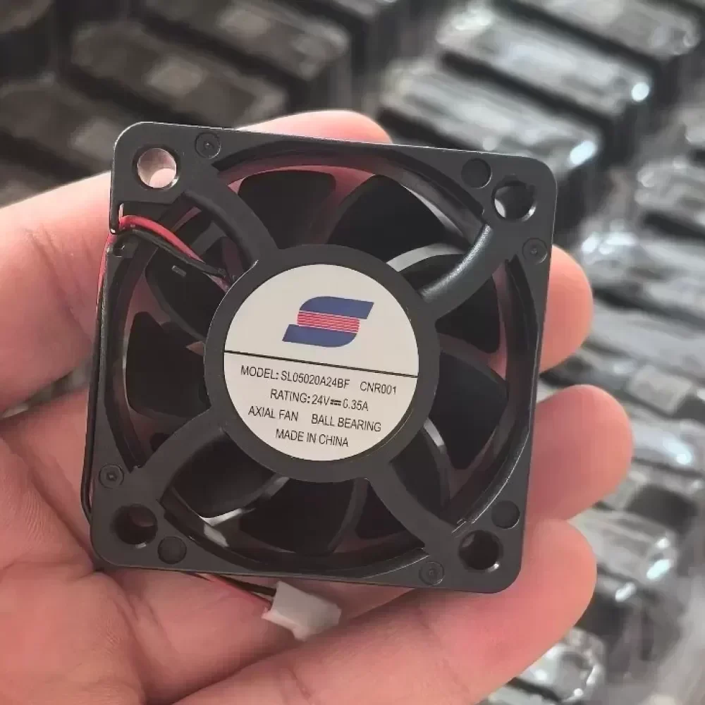 New 24V 0.35A axial flow fan 5020/24V large air volume. changed