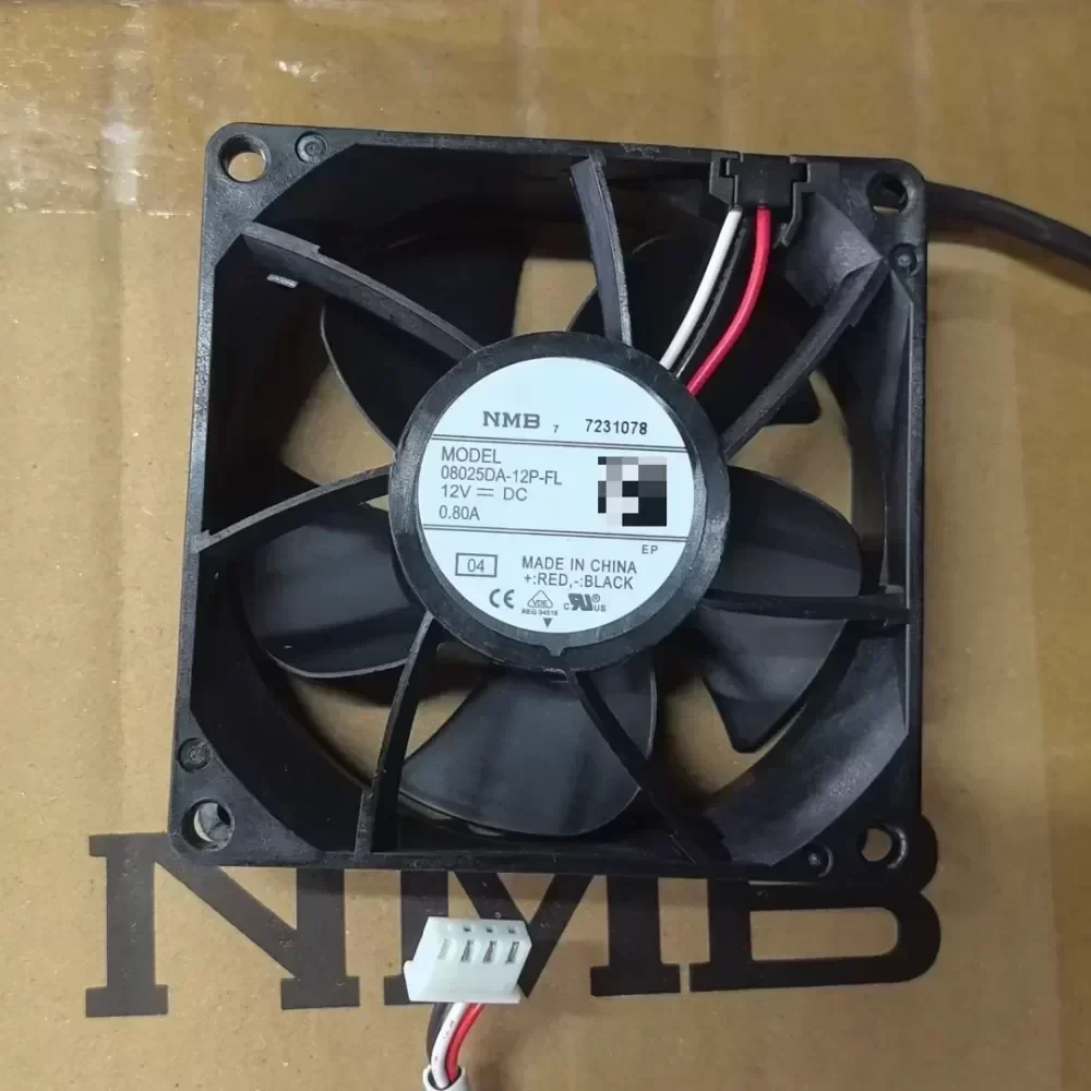 New NMB 08025 DA-12P-FL fan 12V