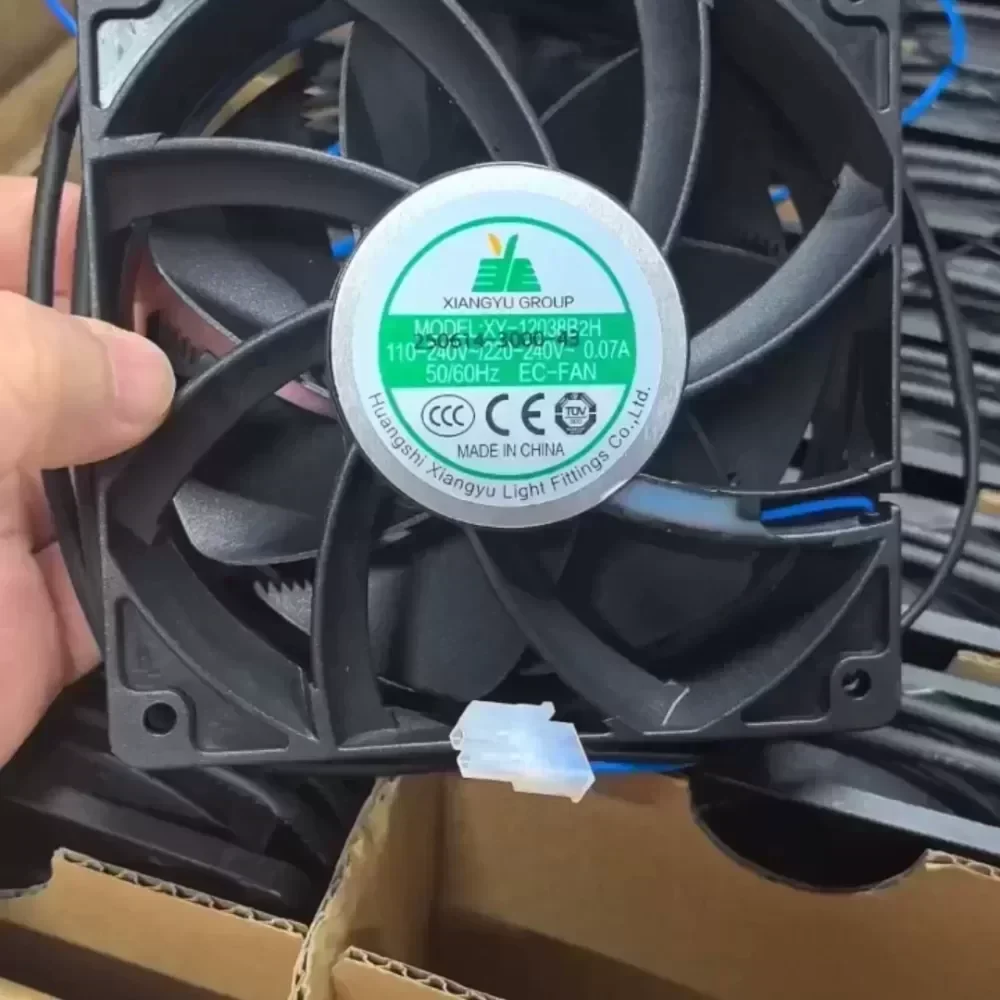 New xY12038 B2H fan 220V 12cm large