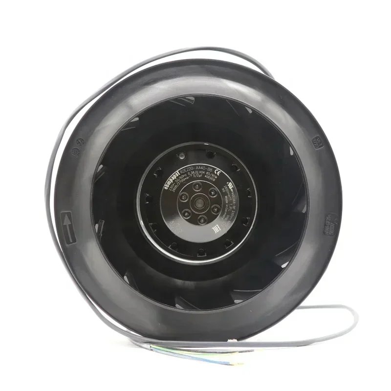 ebmpapst R2E220-AA40-A8 220mm 230VAC 0.4A 90W 2700RPM Backward Tilt urbine Centrifugal Fan M2E068-BF ebmpapst R2E220-AA40-A8 220mm 230VAC 0.4A 90W 2700RPM Backward Tilt urbine Centrifugal Fan M2E068-BF