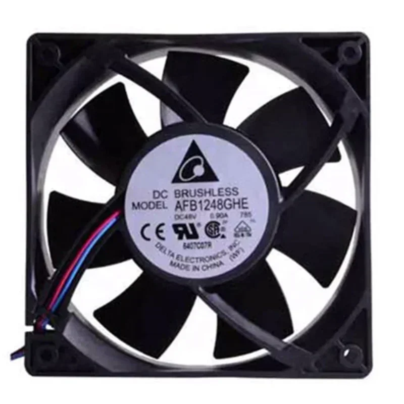 Delta AFB1248GHE 120x120x38mm 48V DC 2W 12038 12cm 241.0 CFM 3-Lead Wires Axial Fan Delta AFB1248GHE 120x120x38mm 48V DC 2W 12038 12cm 241.0 CFM 3-Lead Wires Axial Fan