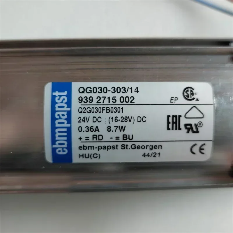ebmpapst QG030-303/14 303x30mm 24V DC 82CFM 8.5W Wire Lead Medical Equipment Tangential (Cross Flow) Fan ebmpapst QG030-303/14 303x30mm 24V DC 82CFM 8.5W Wire Lead Medical Equipment Tangential (Cross Flow) Fan
