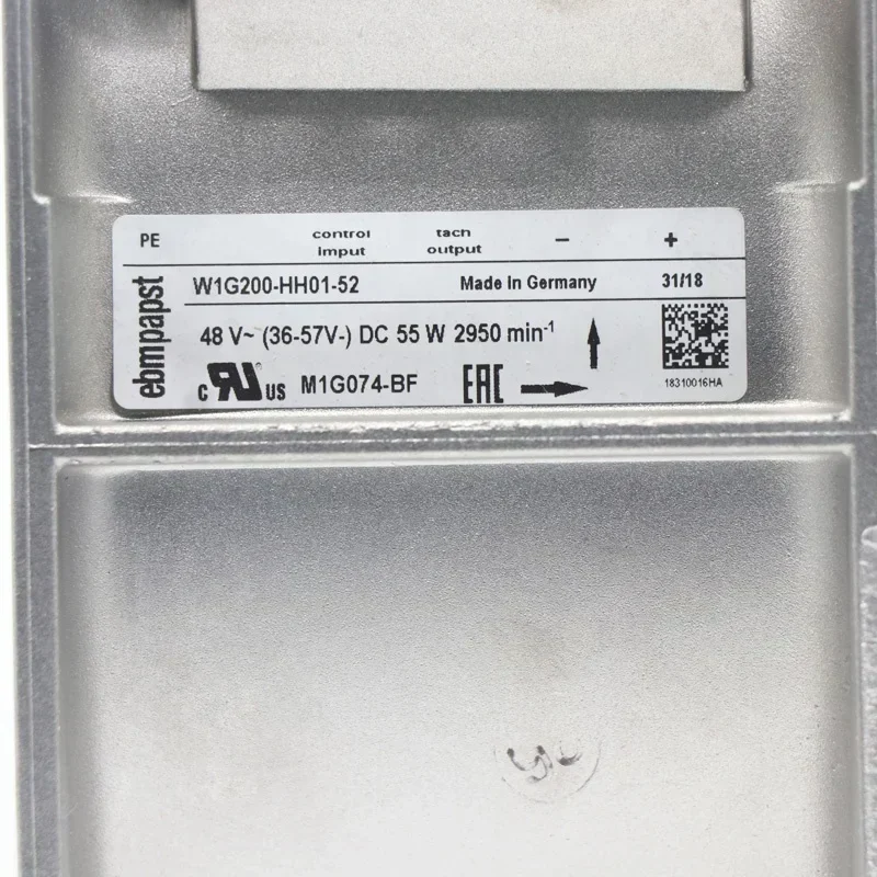 ebmpapst W1G200-HH01-52 48V DC 225x225x80cm 55W 1.3A 2950RPM M1G074-BF Exhaust Medical Equipment Axial Fan ebmpapst W1G200-HH01-52 48V DC 225x225x80cm 55W 1.3A 2950RPM M1G074-BF Exhaust Medical Equipment Axial Fan