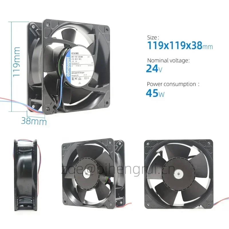 ebmpapst 4114NH5 24V 12cm Ultra-large Axial Fan ebmpapst 4114NH5 24V 12cm Ultra-large Axial Fan