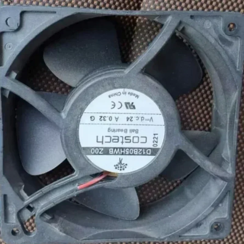 Costech 12038 D12B05HWB Z00 24V DC 0.32A 120x120x38mm 12cm 2600RPM 240m3/h Axial Fan Costech 12038 D12B05HWB Z00 24V DC 0.32A 120x120x38mm 12cm 2600RPM 240m3/h Axial Fan