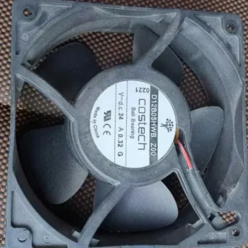 Costech 12038 D12B05HWB Z00 24V DC 0.32A 120x120x38mm 12cm 2600RPM 240m3/h Axial Fan Costech 12038 D12B05HWB Z00 24V DC 0.32A 120x120x38mm 12cm 2600RPM 240m3/h Axial Fan