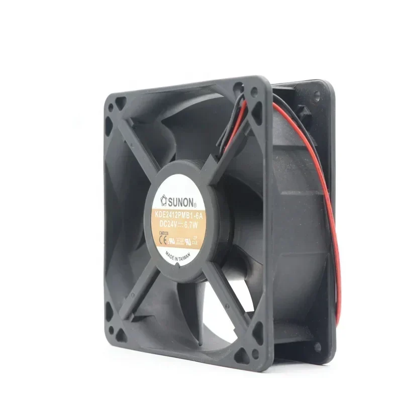 SUNON 12CM 108 CFM 3200RPM Axial Fan KDE2412PMB1-6A 24V DC 10.3W 0.42 12038 120x120x38mm Siemens Plastic for SUNON 12CM 108 CFM 3200RPM Axial Fan KDE2412PMB1-6A 24V DC 10.3W 0.42 12038 120x120x38mm Siemens Plastic for