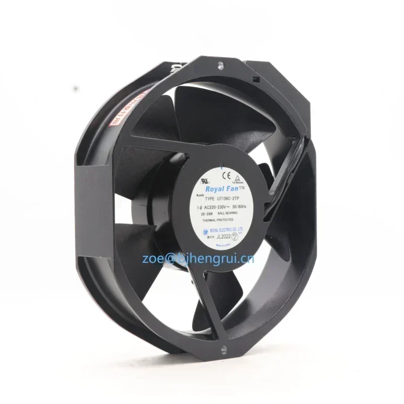 ROYAL UT156C-2TP 220-230V AC 26/29W 150x172x38mm 54dBA 2900/3400RPM Axial Fan ROYAL UT156C-2TP 220-230V AC 26/29W 150x172x38mm 54dBA 2900/3400RPM Axial Fan