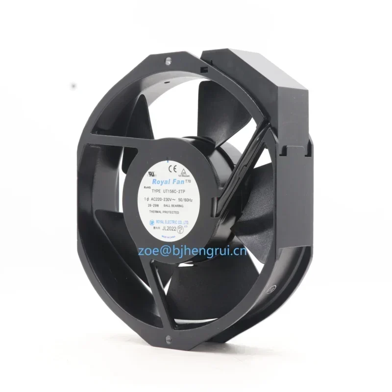 ROYAL UT156C-2TP 220-230V AC 26/29W 150x172x38mm 54dBA 2900/3400RPM Axial Fan ROYAL UT156C-2TP 220-230V AC 26/29W 150x172x38mm 54dBA 2900/3400RPM Axial Fan