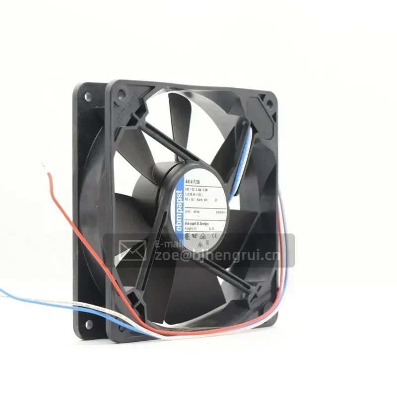 ebmpapst 4414F/39 12cm 24V DC 5W 0.24A 120x120x25mm 3wire 1680m3/h 2900RPM High End Axial Fan ebmpapst 4414F/39 12cm 24V DC 5W 0.24A 120x120x25mm 3wire 1680m3/h 2900RPM High End Axial Fan