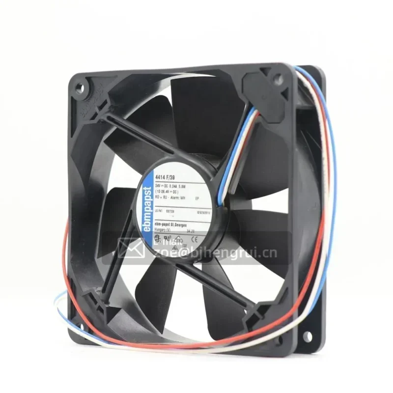 ebmpapst 4414F/39 12cm 24V DC 5W 0.24A 120x120x25mm 3wire 1680m3/h 2900RPM High End Axial Fan ebmpapst 4414F/39 12cm 24V DC 5W 0.24A 120x120x25mm 3wire 1680m3/h 2900RPM High End Axial Fan