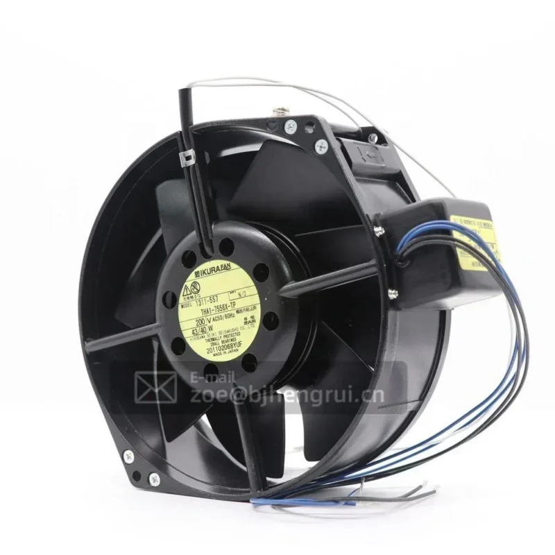 IKURA THA1-7556x-TP N/O 200V AC 43/40W 170x150x55mm Sensor Driver Industrial Axial Fan IKURA THA1-7556x-TP N/O 200V AC 43/40W 170x150x55mm Sensor Driver Industrial Axial Fan