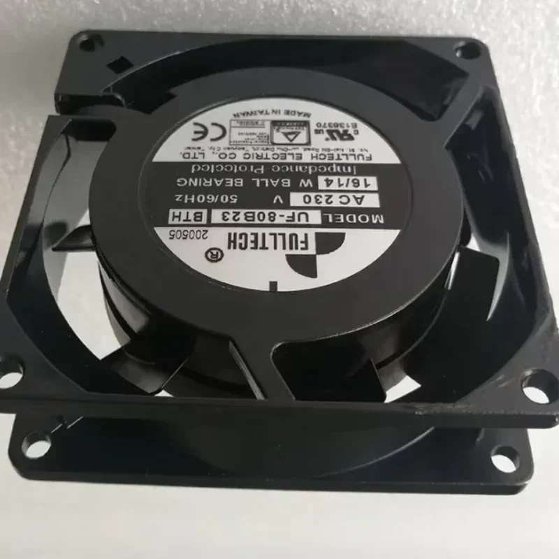 Fulltech UF80B23-BTHR 230V AC 8025 8cm14W 24CFM 80x80x25mm Metal Housing Axial Fan UF-80B23BTH Fulltech UF80B23-BTHR 230V AC 8025 8cm14W 24CFM 80x80x25mm Metal Housing Axial Fan UF-80B23BTH