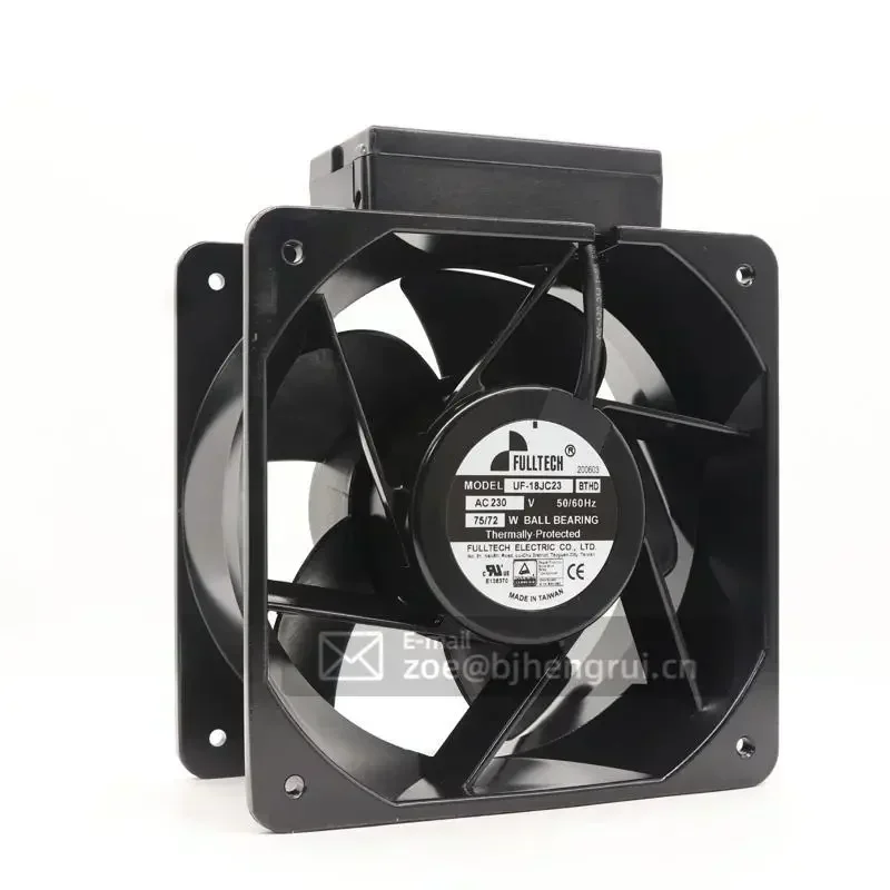 Fulltech UF-18JC23 BTHD 230V AC 72W 460 CFM 180x180x90mm 59dBA UPS Power Supply Metal Housing Axial Fans Fulltech UF-18JC23 BTHD 230V AC 72W 460 CFM 180x180x90mm 59dBA UPS Power Supply Metal Housing Axial Fans