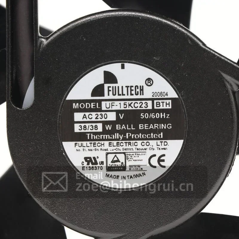 Fulltech UF15KC23-BTH 230V AC 38W 293CFM 172x150x55 mm 60dBA Metal Housing Medical Equipment Axial Fan Fulltech UF15KC23-BTH 230V AC 38W 293CFM 172x150x55 mm 60dBA Metal Housing Medical Equipment Axial Fan