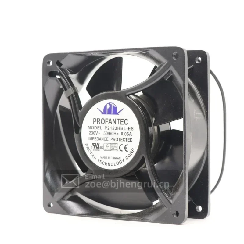PROFANTEC P2123HBL-ES 230V 115V AC 120x120x38mm 12038 12cm All Metal Axial Fan PROFANTEC P2123HBL-ES 230V 115V AC 120x120x38mm 12038 12cm All Metal Axial Fan