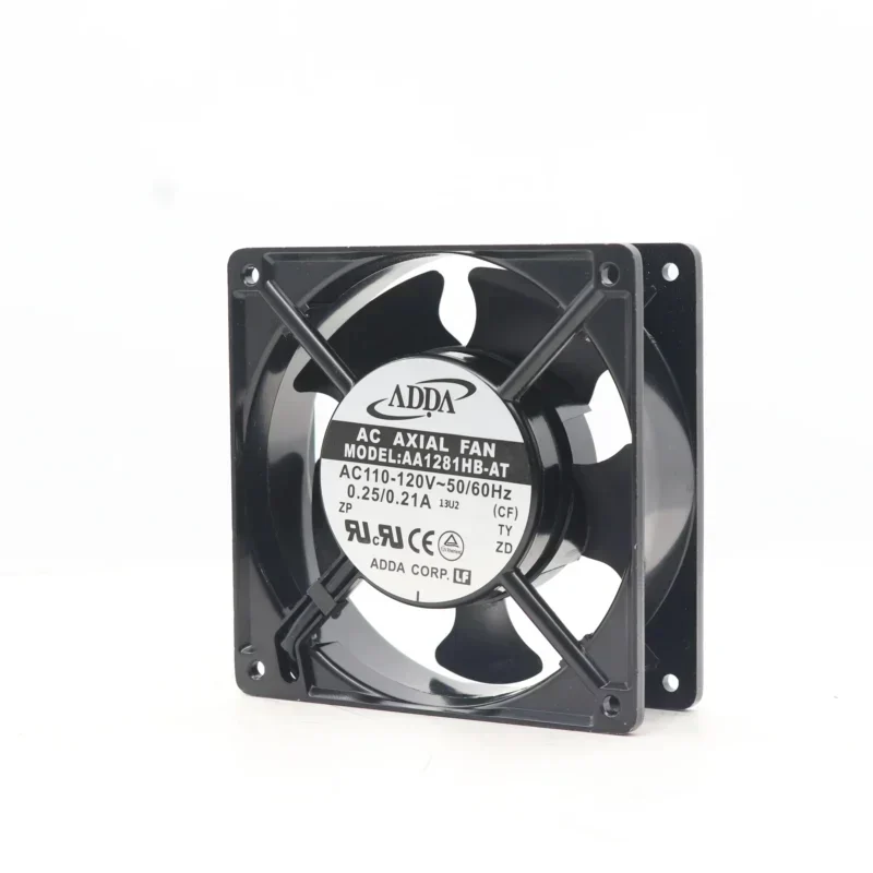 ADDA AA1281HB-AT 115V AC 94.5CFM 42.2dB 120x120x38.5mm 12038 12cm Axial Fan ADDA AA1281HB-AT 115V AC 94.5CFM 42.2dB 120x120x38.5mm 12038 12cm Axial Fan
