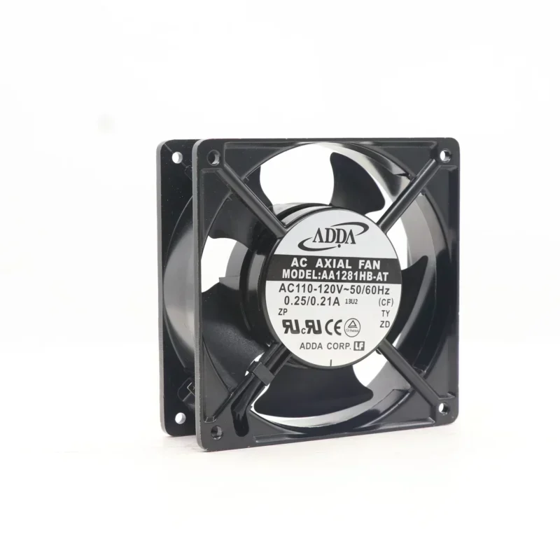ADDA AA1281HB-AT 115V AC 94.5CFM 42.2dB 120x120x38.5mm 12038 12cm Axial Fan ADDA AA1281HB-AT 115V AC 94.5CFM 42.2dB 120x120x38.5mm 12038 12cm Axial Fan