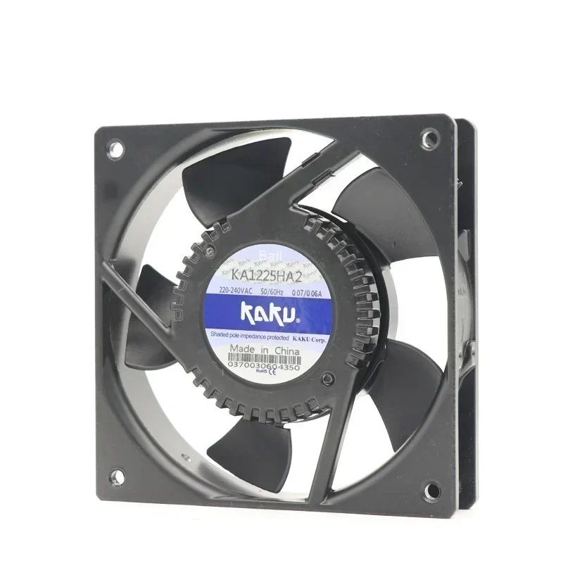 KAKU KA1238HA2-S 220V-240V AC 0.13A 218W 120x120x38mm 2700/3100RPM IP68 Showcase Evaporator Small Axial Fan KAKU KA1238HA2-S 220V-240V AC 0.13A 218W 120x120x38mm 2700/3100RPM IP68 Showcase Evaporator Small Axial Fan