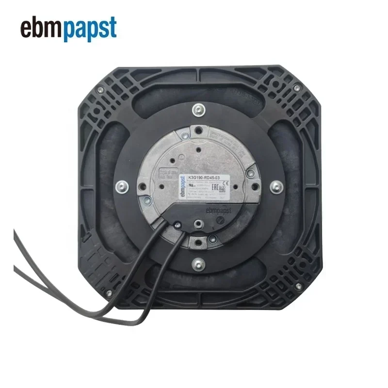ebmpapst K3G190-RD45-03 230V AC 169W 4120RPM R3G190-8317082558 EC Centrifugal Fans K3G190-RC05-03 ebmpapst K3G190-RD45-03 230V AC 169W 4120RPM R3G190-8317082558 EC Centrifugal Fans K3G190-RC05-03