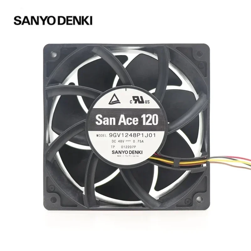 Sanyo 9GV1248P1J01 48V DC 36W 120x120x38mm 0.75A 225CFM 6400RPM Server Axial Fan