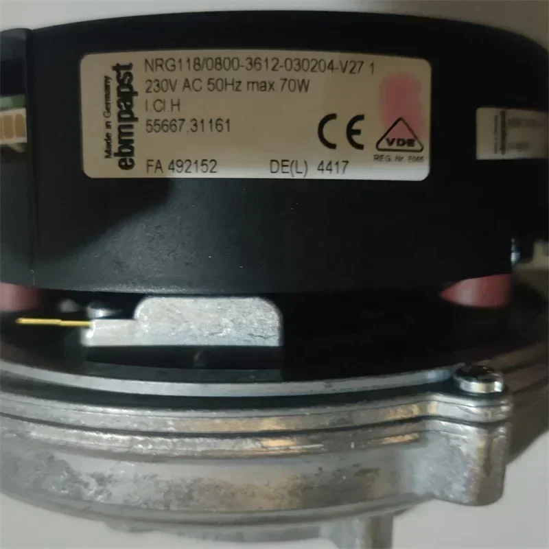 ebmpapst NRG118/0800-3612-030204 55667.31161 NRG118/0800-3612-030210 230VAC 65W Gas Boiler Heat Blower ebmpapst NRG118/0800-3612-030204 55667.31161 NRG118/0800-3612-030210 230VAC 65W Gas Boiler Heat Blower