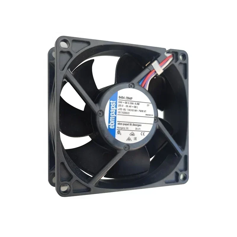 ebmpapst 8454/2H4P 8025 80x80x25mm 8cm 24V DC 70.6CFM 6.1W 50dBA Ventilation Axial Fan ebmpapst 8454/2H4P 8025 80x80x25mm 8cm 24V DC 70.6CFM 6.1W 50dBA Ventilation Axial Fan