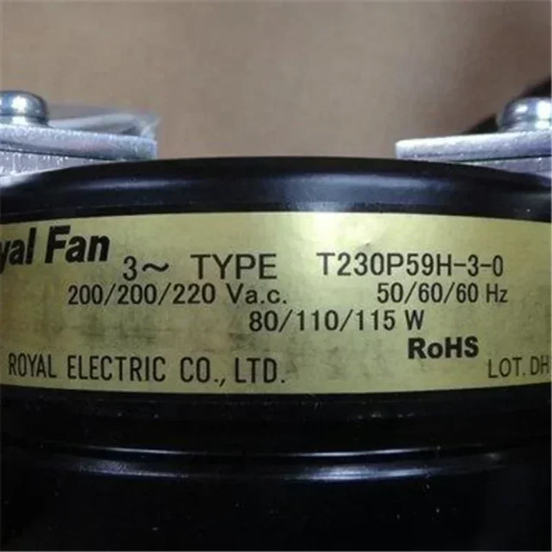 Royal Fan T230P59H-3-0 200/220V AC 80/110/115W All Metal Axial Fan Royal Fan T230P59H-3-0 200/220V AC 80/110/115W All Metal Axial Fan
