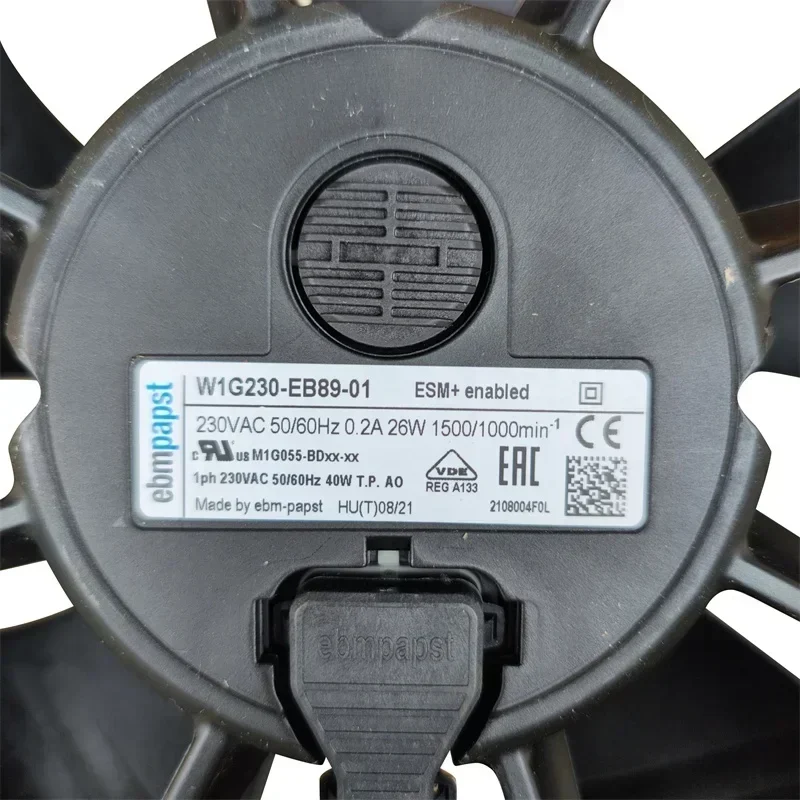 ebmpapst W1G230-EB89-01 230VAC 26W 0.2A 230mm 1500/1000RPM IP55 Axial Fan ebmpapst W1G230-EB89-01 230VAC 26W 0.2A 230mm 1500/1000RPM IP55 Axial Fan