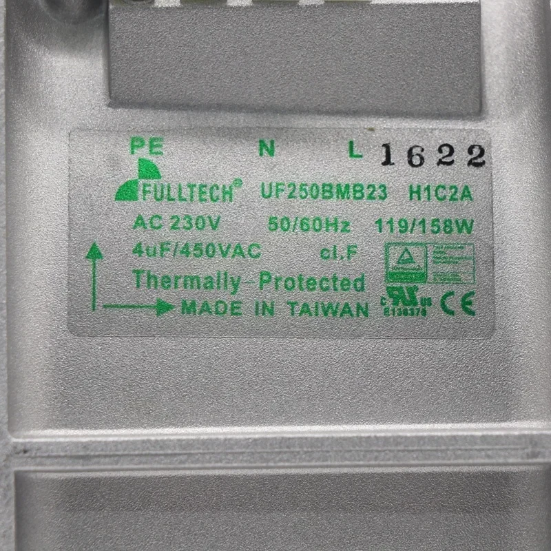 Fulltech UF-250BMB23H1C2A 28080 280x280x80mm 230V AC 0.59/0.82A 2550/2700RPM 31/32m3/h Axial Fan Fulltech UF-250BMB23H1C2A 28080 280x280x80mm 230V AC 0.59/0.82A 2550/2700RPM 31/32m3/h Axial Fan