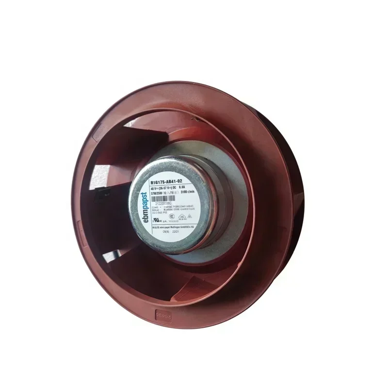 ebmpapst R1G175-AB41-02 48V DC 34W 0.8A 175mm 3100RPM Centrifugal Fan ebmpapst R1G175-AB41-02 48V DC 34W 0.8A 175mm 3100RPM Centrifugal Fan