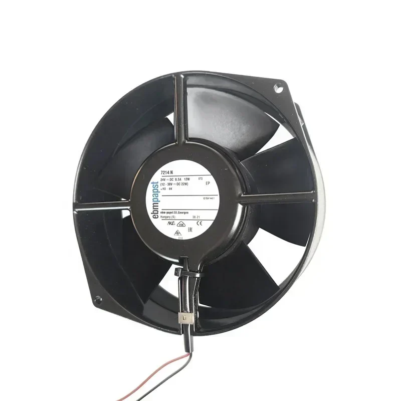 ebmpapst 7214N 24V DC 12W 3050RPM 150x55mm 360m3/h 53dBA Motor Axial Fan ebmpapst 7214N 24V DC 12W 3050RPM 150x55mm 360m3/h 53dBA Motor Axial Fan