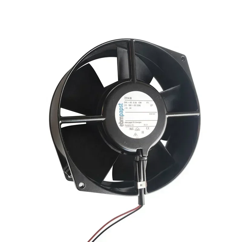 ebmpapst 7214N 24V DC 12W 3050RPM 150x55mm 360m3/h 53dBA Motor Axial Fan ebmpapst 7214N 24V DC 12W 3050RPM 150x55mm 360m3/h 53dBA Motor Axial Fan