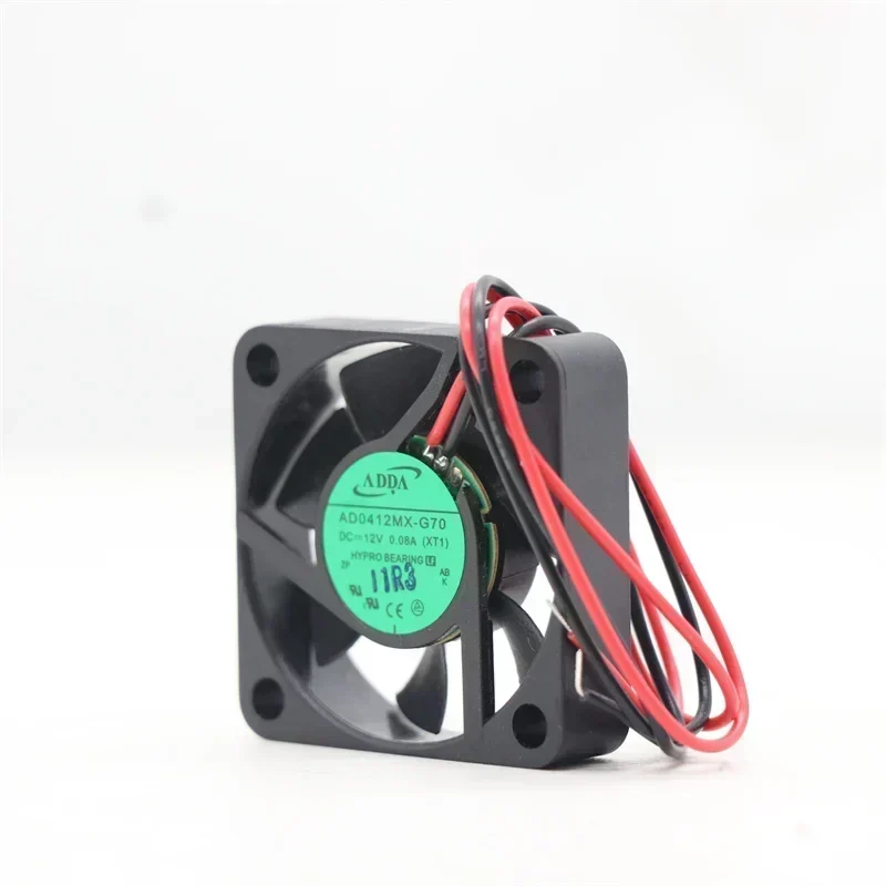 ADDA AD0412Mx-G70(xT1) 12V DC 4010 40mm 40x40x10mm 4800RPM 4700CFM Hypro Bearing Type Micro Axial Flow Laptop Fan ADDA AD0412Mx-G70(xT1) 12V DC 4010 40mm 40x40x10mm 4800RPM 4700CFM Hypro Bearing Type Micro Axial Flow Laptop Fan