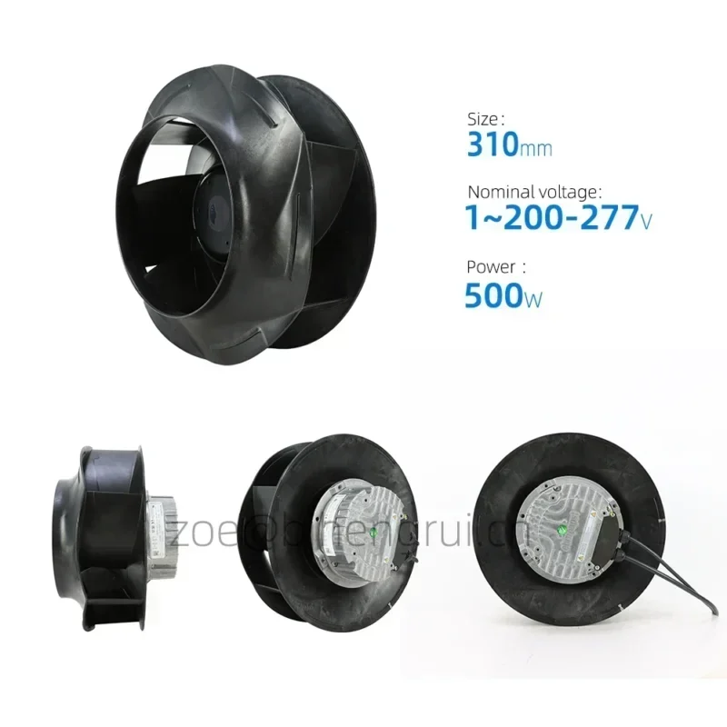 ebmpapst R3G310-RR05-H1 M3G084-DF 230VAC 500W 310mm 2360RPM 2400m3/h Air Purification Centrifugal Fan ebmpapst R3G310-RR05-H1 M3G084-DF 230VAC 500W 310mm 2360RPM 2400m3/h Air Purification Centrifugal Fan
