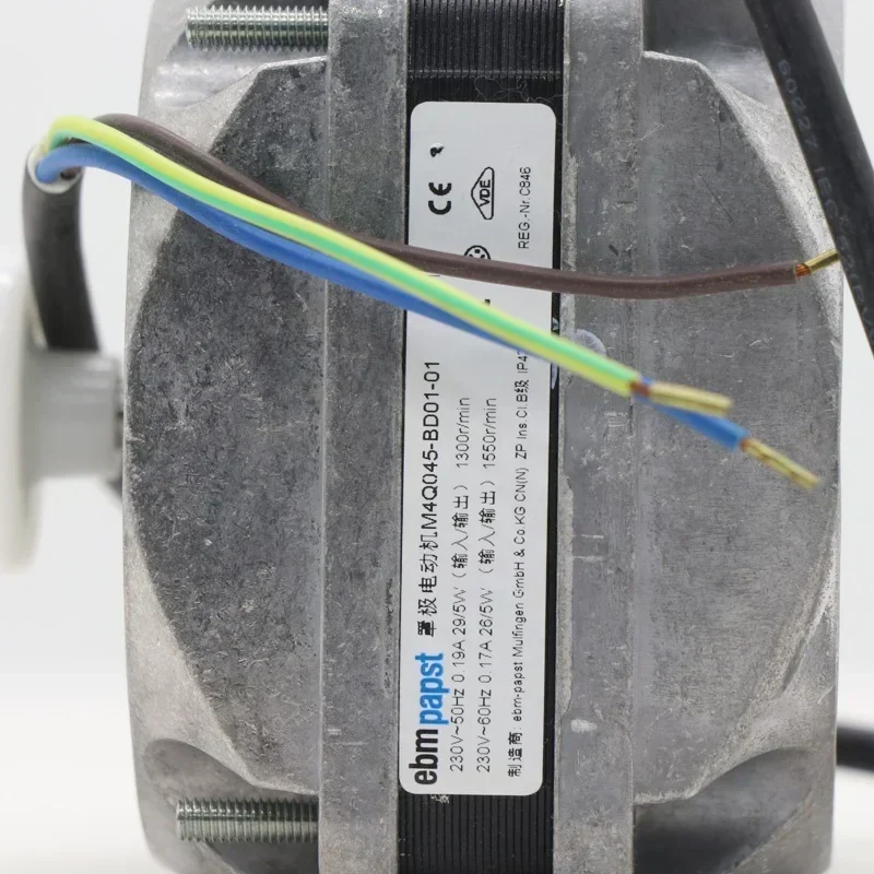 ebmpapst A4Q200-AD01-08 230V AC 0.17A 5W 1550RPM 45mm Refrigeration Equipment Supermarket Freezer Condenser Motor Fan ebmpapst A4Q200-AD01-08 230V AC 0.17A 5W 1550RPM 45mm Refrigeration Equipment Supermarket Freezer Condenser Motor Fan