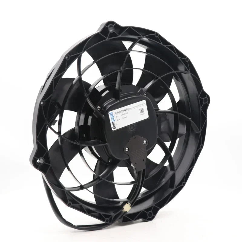 ebmpapst W3G385-BV44-01 26V DC 2600RPM 250W 9.6A 385mm IP24 Rail Transit Fan EC Axial Fan for Vehicles ebmpapst W3G385-BV44-01 26V DC 2600RPM 250W 9.6A 385mm IP24 Rail Transit Fan EC Axial Fan for Vehicles