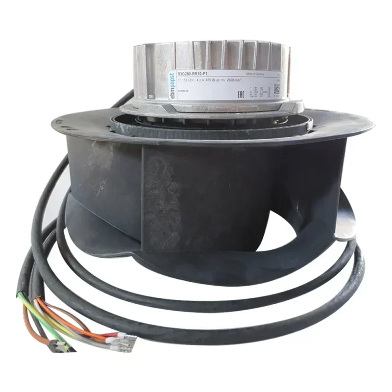 ebmpapst R3G280-RR10-P1 110V DC 2600RPM 4.3A 475W 280mm Traffic Track Photovoltaic PV Centrifugal Fan ebmpapst R3G280-RR10-P1 110V DC 2600RPM 4.3A 475W 280mm Traffic Track Photovoltaic PV Centrifugal Fan