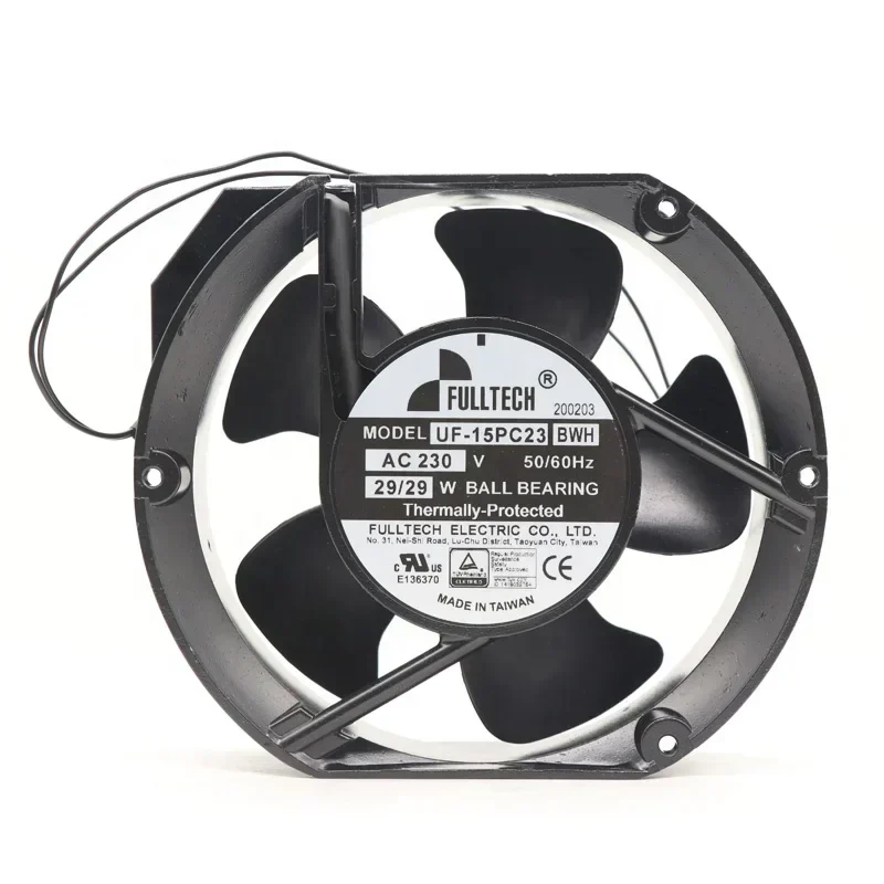 FULLTECH UF-15PC23BWH UF-15PC23 BWH 172x150x51MM 230V 226CFM 29W IP55 CPU Axial Fan