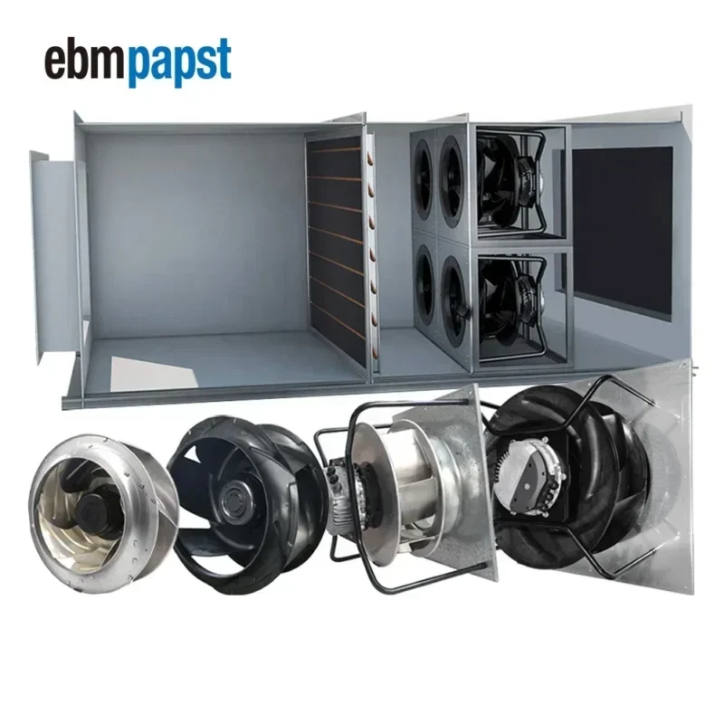 ebmpapst K3G450-PB K3G450-PA 400V EC Plug Fan 450mm HVAC Fan AHU Project Air Handling Unit EC Fan Retrofit FanGrid Solutions