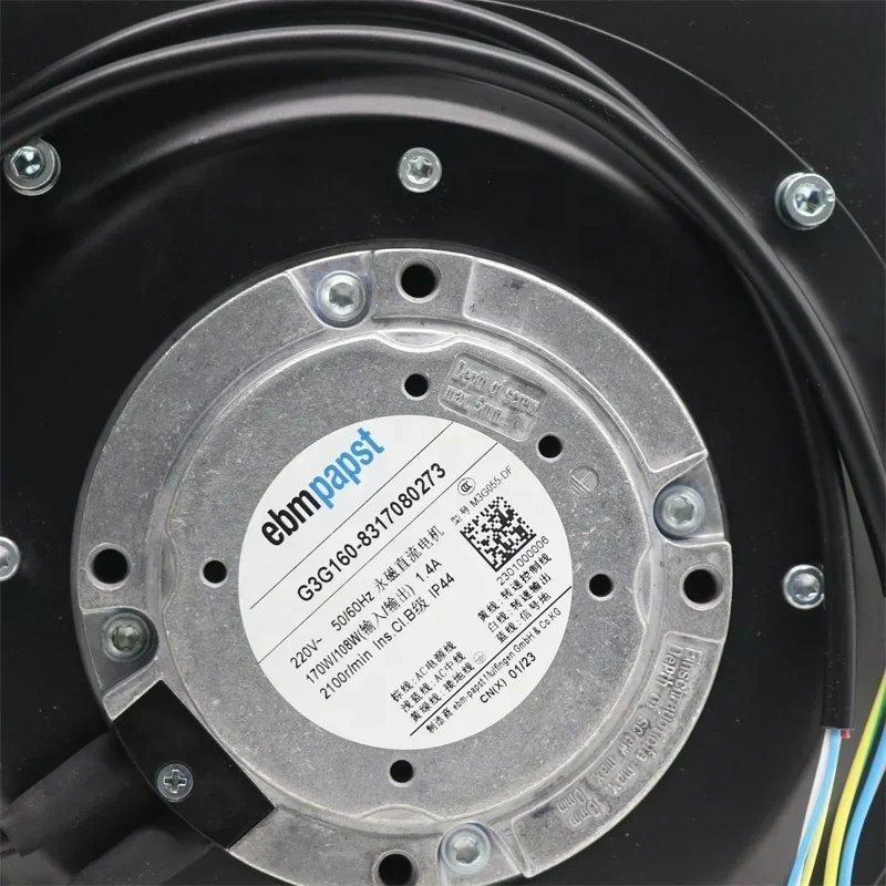 ebmpapst G3G160-8317080273 220V AC 170W 1.4A 2100RPM IP44 Marine Main Deck Room Air Conditioner Fan ebmpapst G3G160-8317080273 220V AC 170W 1.4A 2100RPM IP44 Marine Main Deck Room Air Conditioner Fan