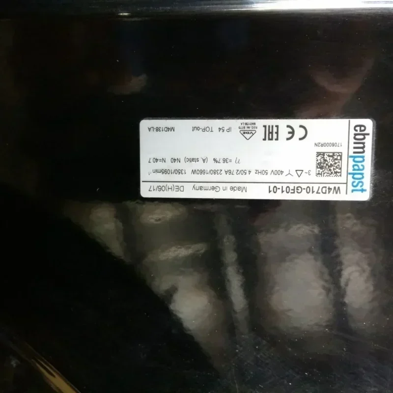 ebmpapst W4D710-GF01-01 400V 1350RPM 4.5A 2380W 710mm IP54 Refrigeration and Freezer Units Condenser Axial Fan ebmpapst W4D710-GF01-01 400V 1350RPM 4.5A 2380W 710mm IP54 Refrigeration and Freezer Units Condenser Axial Fan