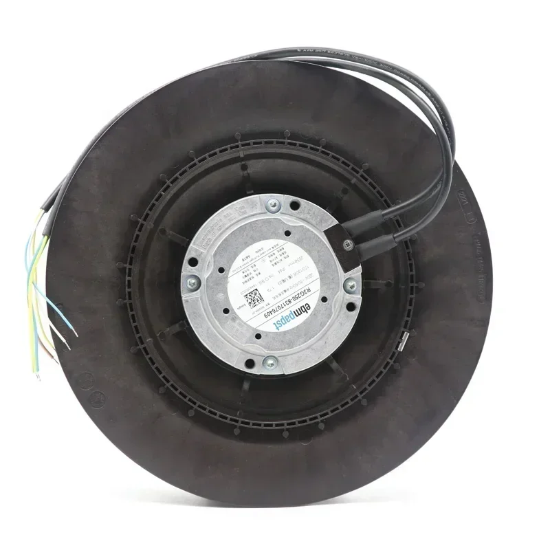ebmpapst R3G250-RO40-A1 230V 3700RPM 490W 2.2A Plug Fan AHU EC Centrifugal Fan R3G250-RR01-H1 ebmpapst R3G250-RO40-A1 230V 3700RPM 490W 2.2A Plug Fan AHU EC Centrifugal Fan R3G250-RR01-H1