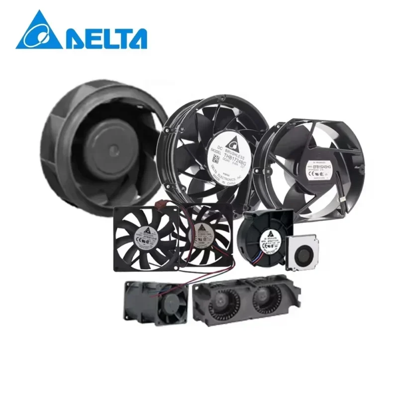Delta Fan AFB AHB ASB AUB EFB EHB GFB NFB FTA TEA Series 25mm to 380mm DC Data Center Charging Refrigeration Axial Fan