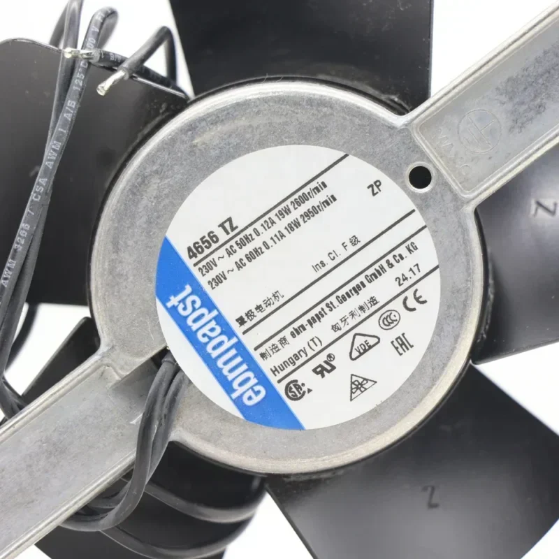 ebmpapst 4656TZ 230V 19W 18W 2600RPM 2950RPM Metal Rail Transit UPS Machine Axial Fan ebmpapst 4656TZ 230V 19W 18W 2600RPM 2950RPM Metal Rail Transit UPS Machine Axial Fan