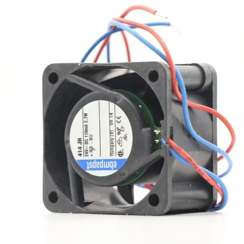 ebmpapst 414JH 40 x 40 x 25.4mm 24 V DC 3W 125mA 22m3/h 11700rpm Axial Fan ebmpapst 414JH 40 x 40 x 25.4mm 24 V DC 3W 125mA 22m3/h 11700rpm Axial Fan