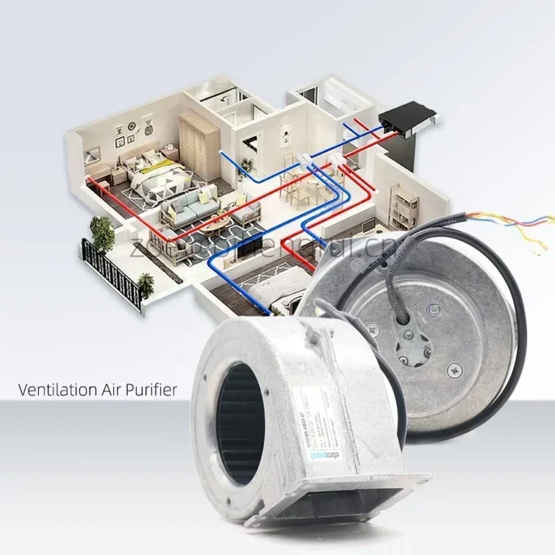 ebmpapst G1G085-AB05-07 24V DC 13W 0.6A 2780RPM IP22 Turbo Ventilation Blower Centrifugal Fan ebmpapst G1G085-AB05-07 24V DC 13W 0.6A 2780RPM IP22 Turbo Ventilation Blower Centrifugal Fan