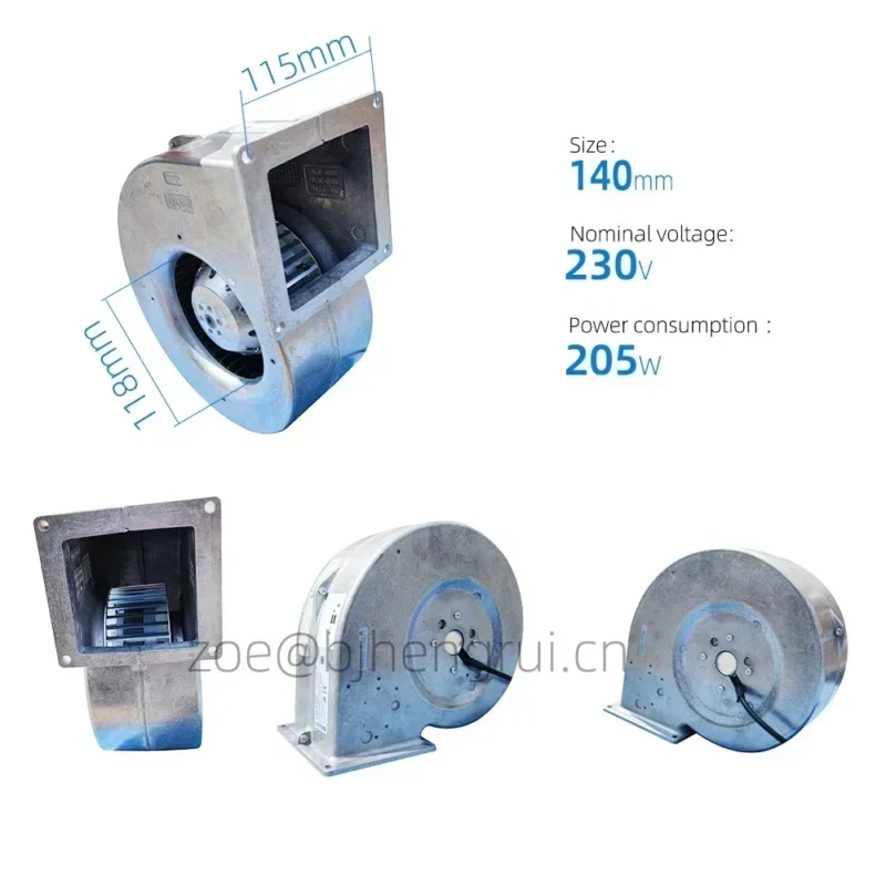 ebmpapst G2E140-AI28-01 230V AC 226x247mm 0.7A 285CFM 160W 2400RPM Blower HVAC Centrifugal Fan ebmpapst G2E140-AI28-01 230V AC 226x247mm 0.7A 285CFM 160W 2400RPM Blower HVAC Centrifugal Fan