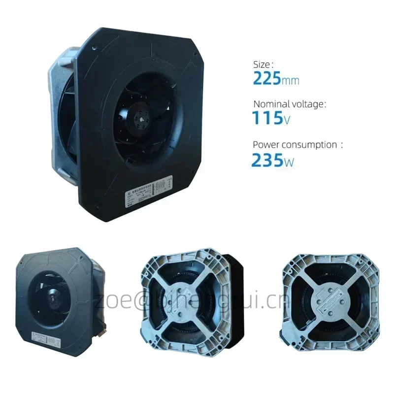 ebmpapst K2E225-RA40-02 115V AC 235W 2700RPM 225mm 1.97A Siemens Centrifugal Fan Motor M2E068-DF ebmpapst K2E225-RA40-02 115V AC 235W 2700RPM 225mm 1.97A Siemens Centrifugal Fan Motor M2E068-DF